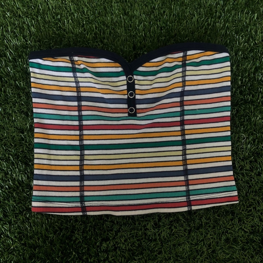 Me to We Tube Top (Colorful Stripes)